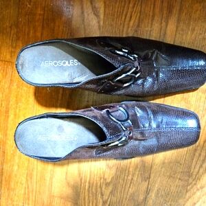 Aerosole brown suede shoes